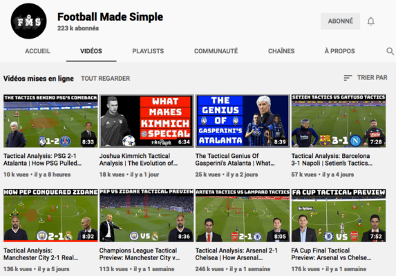 Chaine Youtube de Football Made Simple