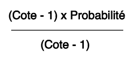 Gérer ses Mises Kelly Criterion Formula