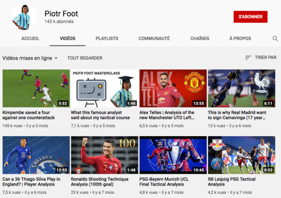 Youtube Football Piotr Foot Channel